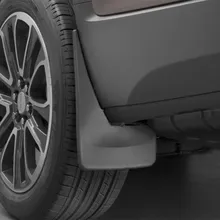 WeatherTech 17+ GMC Acadia/Acadia Denali (Works w/ All Terrain Package) No Drill Mudflaps - Black - Side View
