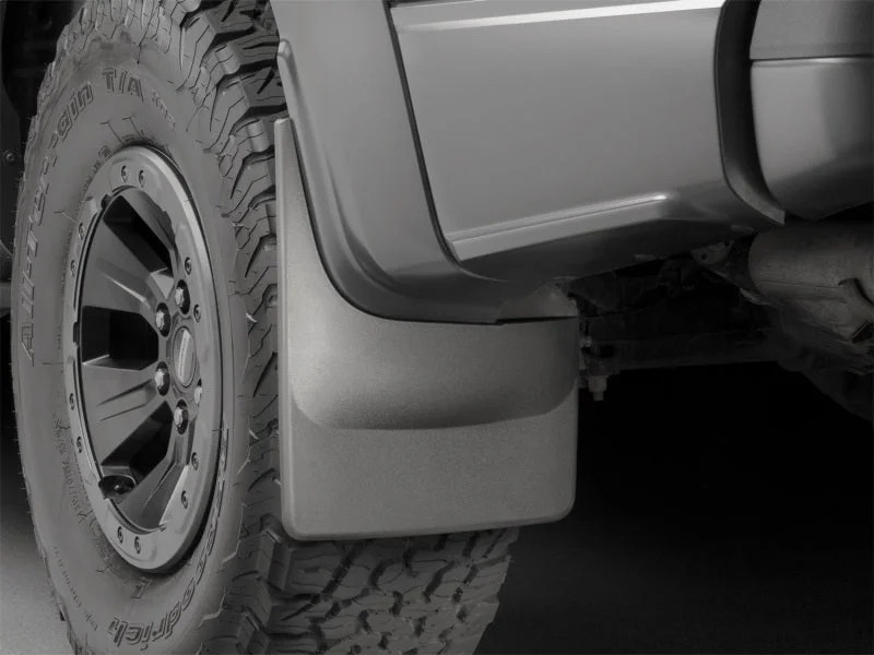 WeatherTech 2017+ Ford Raptor No Drill Mudflaps - Black - Side View