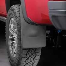 WeatherTech 2017+ Chevrolet Colorado No Drill Mudflaps - Black (ZR2 Model Only) - Side View