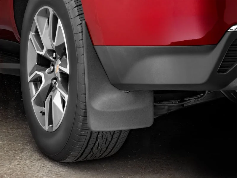 WeatherTech 2021+ Chevy Suburban Rear No Drill Mudflaps - Black - Side View