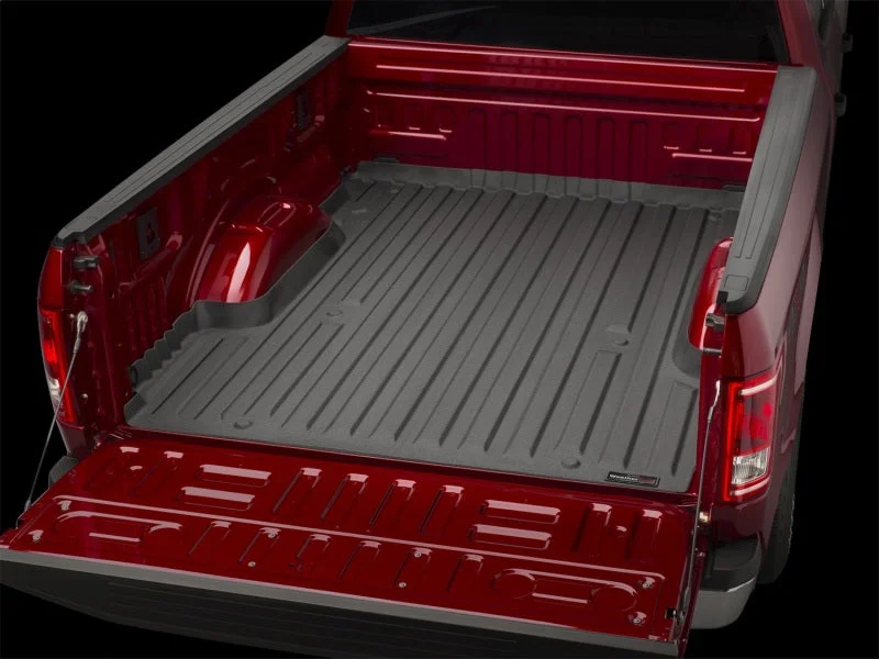 WeatherTech 15-16 Ford F-150 w/ 6.5ft Bed TechLiner - Black - Back View