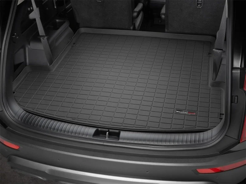 WeatherTech 2020+ Kia Telluride Behind 2nd Row Cargo Liner - Black - Side View