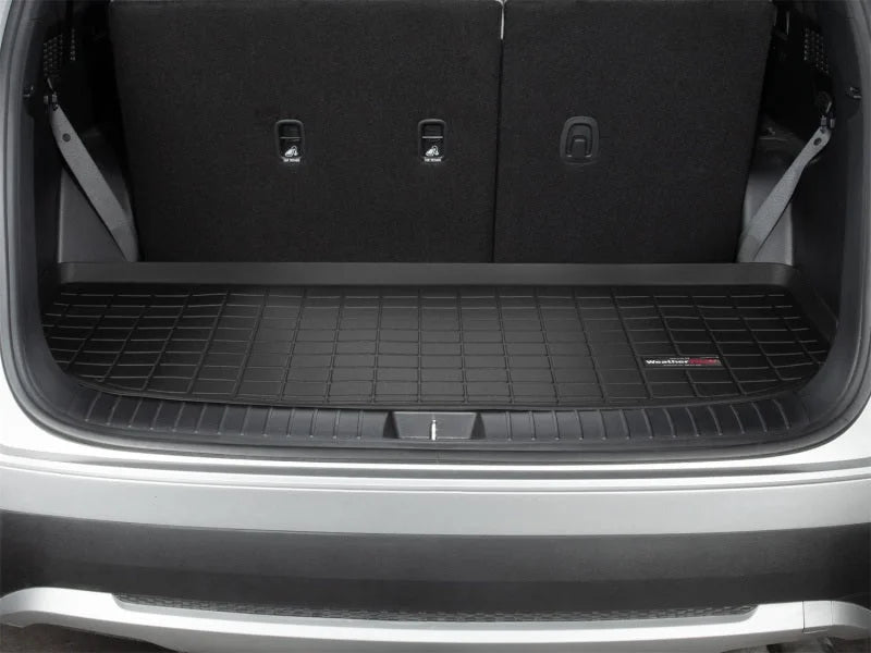WeatherTech 2020+ Hyundai Palisade (Behind 3rd Row) Cargo Liners - Black - Side View
