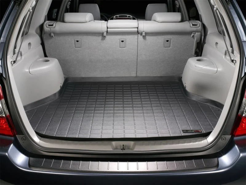 WeatherTech 01-07 Toyota Highlander Cargo Liners - Black - Installation View