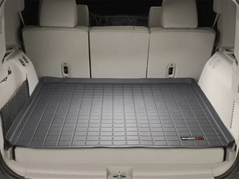 WeatherTech 06+ Jeep Commander Cargo Liners - Black - Installation View