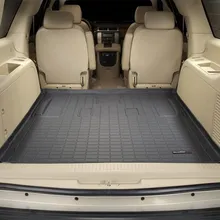 WeatherTech 07-13 Cadillac Escalade ESV Cargo Liners - Black - Installation View