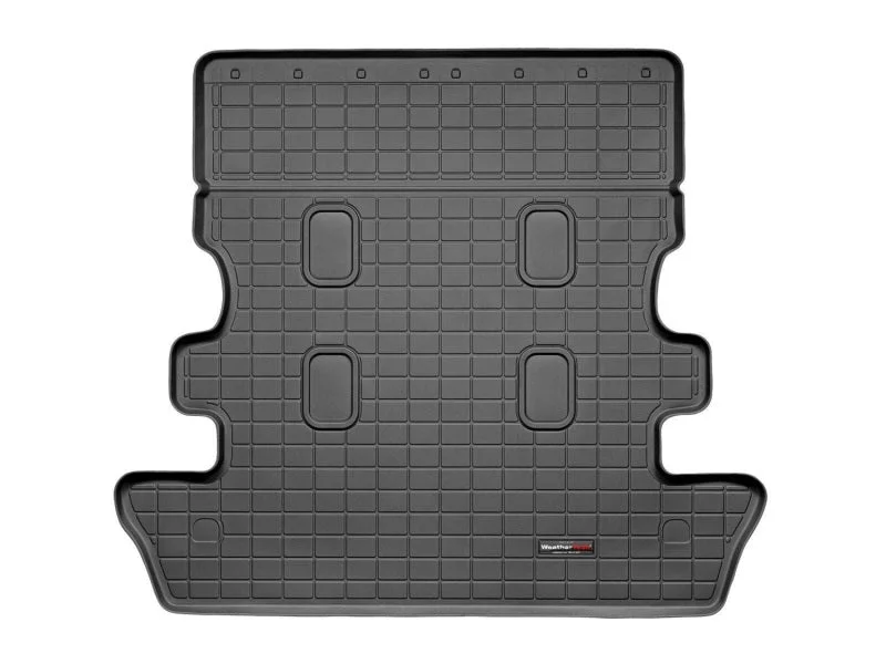 WeatherTech 08-13 Lexus LX570 Cargo Liners - Black - Back View
