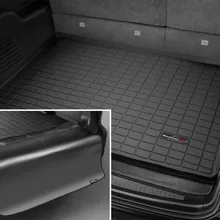 WeatherTech 15+ Cadillac Escalade ESV Cargo Liner w/ Bumper Protector - Black - Side View