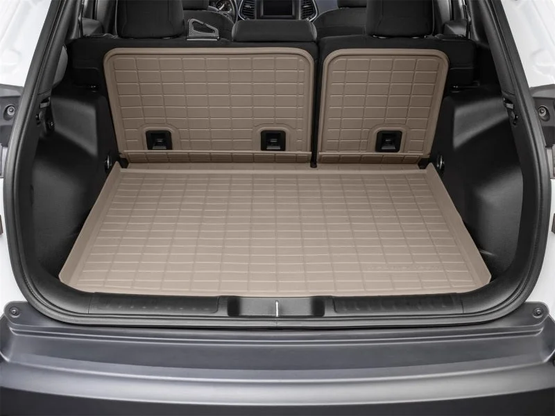 WeatherTech 19-22 Jeep Cherokee KL (w/Cargo Floor in Highest Position) Seatback Cargo Liner HP - Tan - Side View