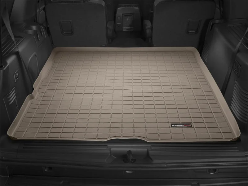 WeatherTech 03+ Ford Expedition Cargo Liners - Tan - Installation View