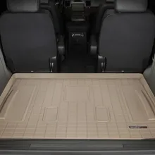 WeatherTech 07-13 Cadillac Escalade Cargo Liners - Tan - Installation View