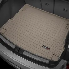 WeatherTech 15+ Porsche Cargo Liners - Tan - Installation View
