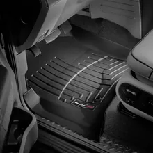 WeatherTech 04-08 Ford F150 Regular Cab Front FloorLiner - Black - Installation View