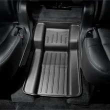 WeatherTech 07-13 Chevrolet Tahoe Rear FloorLiner - Black - Side View