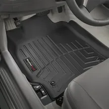 WeatherTech 07-11 Toyota Camry Sedan Front FloorLiner - Black - Installation View