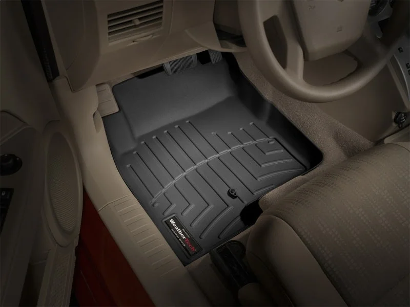 WeatherTech 07+ Jeep Patriot Front FloorLiner - Black - Installation View