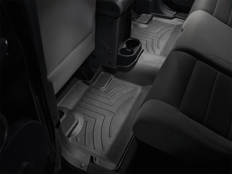 WeatherTech 07+ Jeep Wrangler Unlimited Rear FloorLiner - Black - Additional View 5