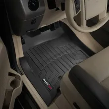 WeatherTech 07-10 Ford Expedition Front FloorLiner - Black - Installation View