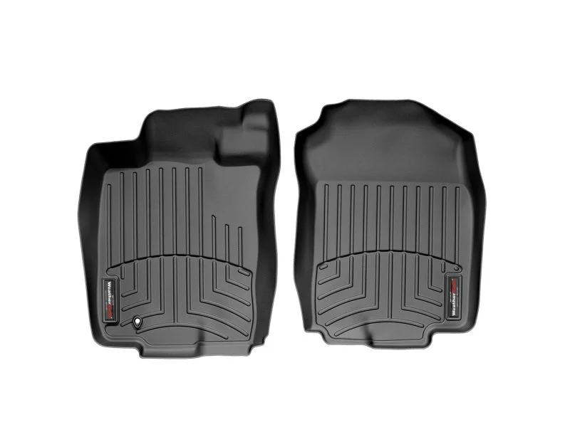 WeatherTech 06-09 Ford Fusion Front FloorLiner - Black - Back View