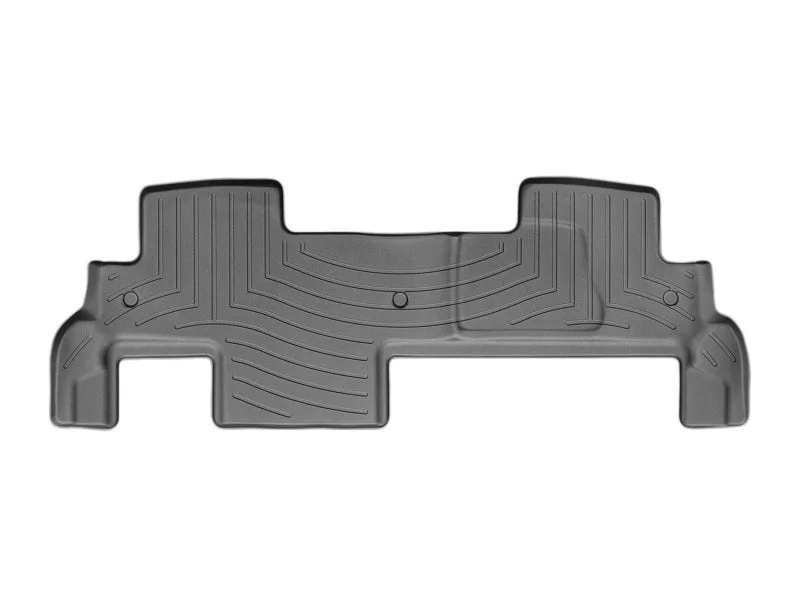 WeatherTech 07+ GMC Acadia Rear FloorLiner - Black - Back View
