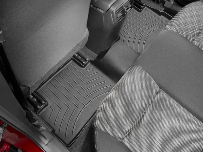 WeatherTech 2017+ Nissan Rogue Rear FloorLiner - Black - Side View