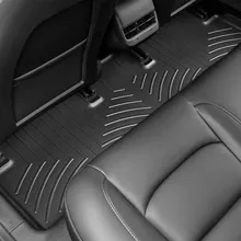 WeatherTech 2017+ Tesla Model 3 Rear FloorLiner - Black - Side View