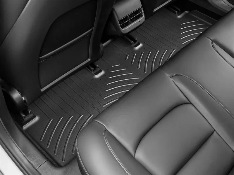 WeatherTech 2017+ Tesla Model 3 Rear FloorLiner - Black - Side View