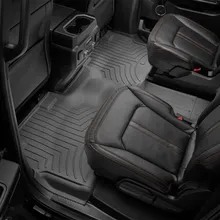 WeatherTech 2018+ Ford Expedition MAX Rear FloorLiner - Black (Works w/ 2nd Row Bucket Seats) - Side View