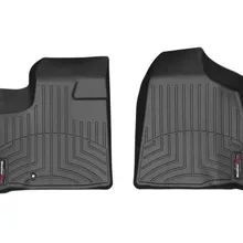 WeatherTech 08+ Chrysler Town & Country Front FloorLiner - Black - Side View