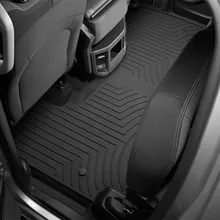WeatherTech 19-21 Dodge Ram 1500 Quad Cab Rear FloorLiner HP - Black - Side View