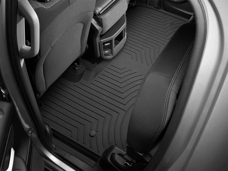 WeatherTech 19-21 Dodge Ram 1500 Quad Cab Rear FloorLiner HP - Black - Side View