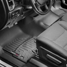 WeatherTech 2019+ Dodge Ram 1500 Crew Cab/Quad Cab w/1st Row Bench Seats Front FloorLiner - Black - Side View