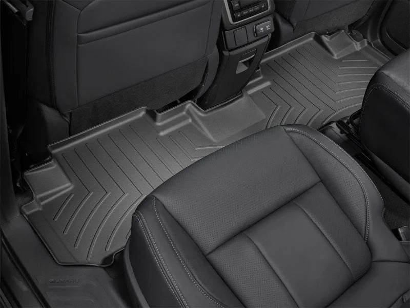 WeatherTech 2019+ Subaru Ascent (2nd Row Bucket Seats) Rear FloorLiner - Black - Side View