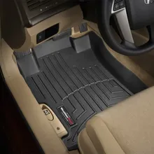 WeatherTech 08-12 Honda Accord Front FloorLiner - Black - Installation View