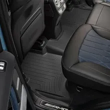 WeatherTech 2019+ Mercedes-Benz AMG G-63 Rear FloorLiner - Black - Side View