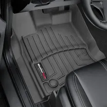 WeatherTech 2019+ Ford Ranger w/Vinyl Floors Front FloorLiner - Black - Side View