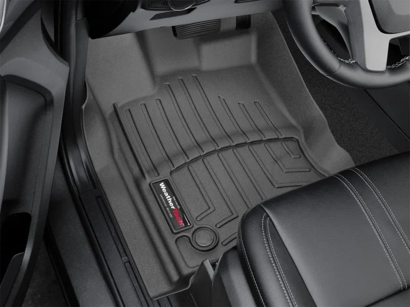WeatherTech 2019+ Ford Ranger w/Vinyl Floors Front FloorLiner - Black - Side View