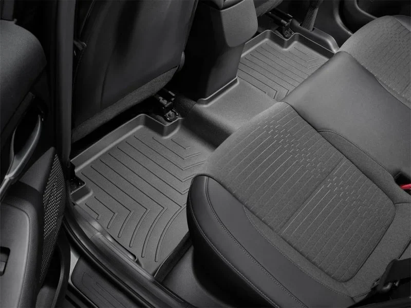 WeatherTech 21+ Kia Seltos Rear FloorLiner - Black - Side View