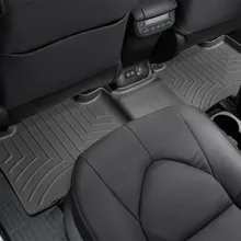 WeatherTech 2020+ Toyota Highlander Rear FloorLiner - Black - Side View