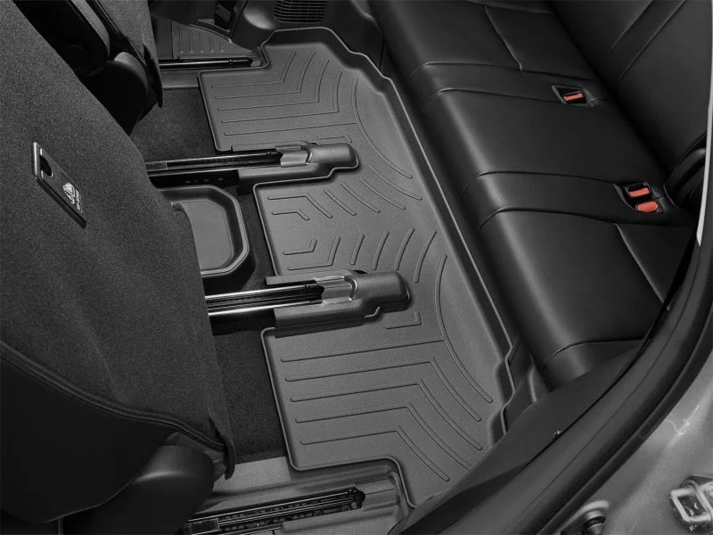 WeatherTech 2020+ Toyota Highlander Rear FloorLiner - Black - Side View
