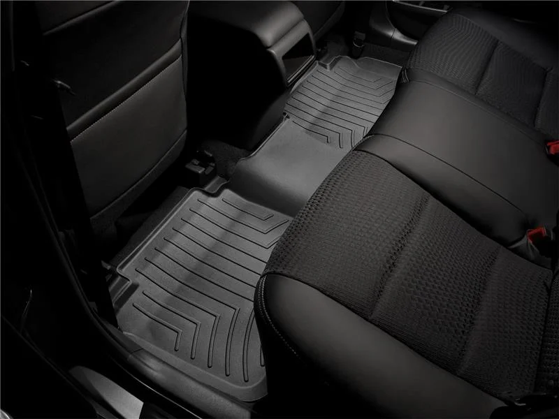 WeatherTech 21+ Toyota Sienna Rear FloorLiners - Black - Back View