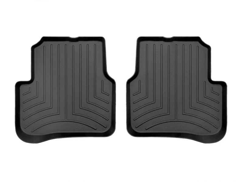 WeatherTech 06-08 Volkswagen Passat Rear FloorLiner - Black - Back View
