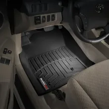 WeatherTech 05-11 Toyota Tacoma Front FloorLiner - Black - Installation View