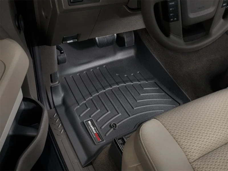 WeatherTech 08-10 Ford F-150 Front FloorLiner - Black - Installation View