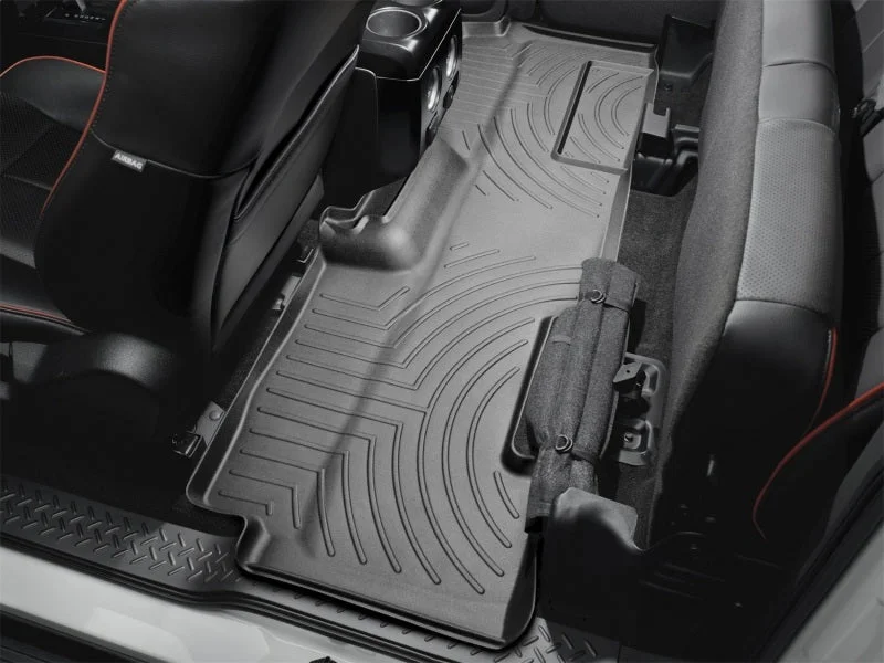 WeatherTech 09+ Ford F150 Super Cab Rear FloorLiner - Black - Additional View 5