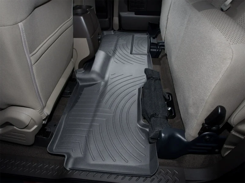 WeatherTech 09+ Ford F150 Super Cab Rear FloorLiner - Black - Additional View 5