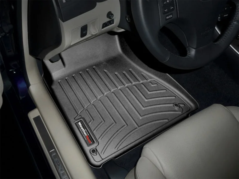 WeatherTech 06-13 Lexus IS Front FloorLiner - Black - Installation View