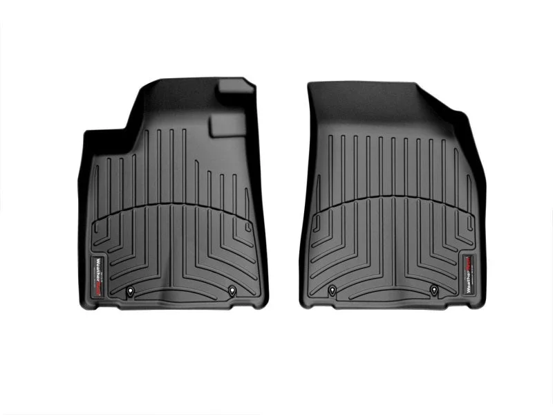 WeatherTech 10-12 Lexus RX Front FloorLiner - Black - Back View