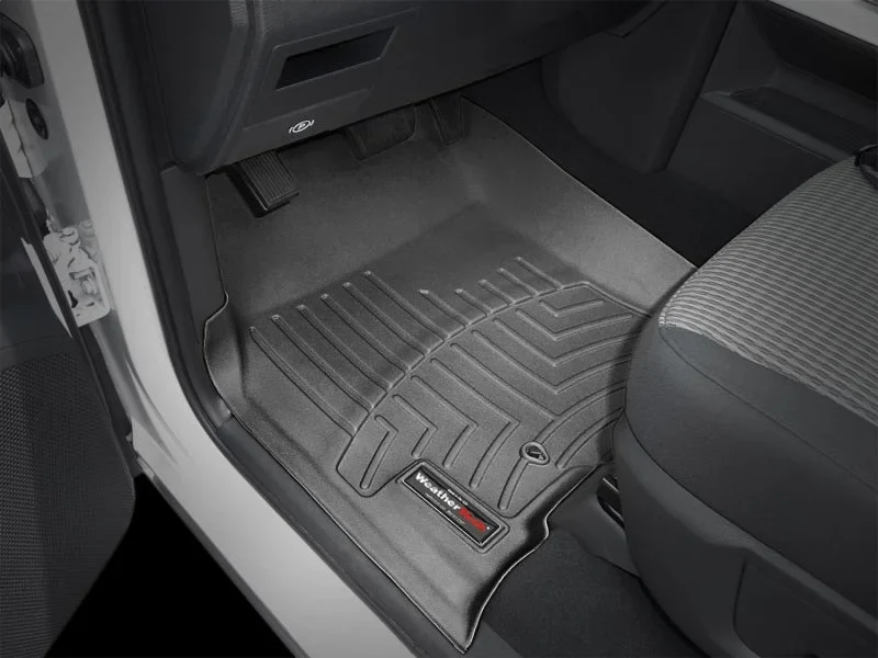 WeatherTech 09+ Dodge Ram 1500 Front FloorLiner - Black - Installation View