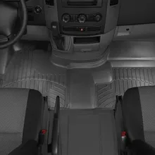 WeatherTech 07+ Dodge Sprinter Front FloorLiner - Black - Installation View